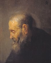 Study of an Old Man in Profile, 1628-1632. Creator: Rembrandt Harmensz van Rijn.