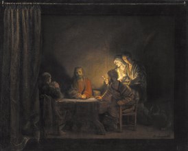 Supper at Emmaus, 1648. Creator: Workshop of Rembrandt.