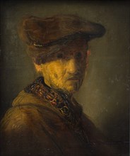 Man with a Hat. (Portrait of Rembrandt's Father), 1629. Creator: School of Rembrandt van Rijn.