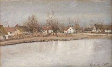 The Village Pond at Ring, Zealand, 1890. Creator: Laurits Andersen Ring.