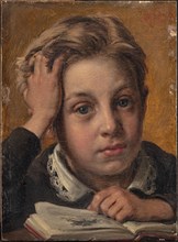 The Artist's Son Holger at the Age of Ten, 1856. Creator: Jorgen Pedersen Roed.