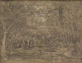Forest Interior, 1865. Creator: Theodore Rousseau.