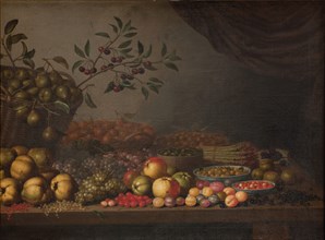 Fruit Basket, 1632-1636. Creator: Floris van Schooten.