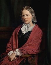 Amalie Elisabeth Freund, nee von Würden. The sculptor H. E. Freund's wife, 1860. Creator: Peter Christian Thamsen Skovgaard.