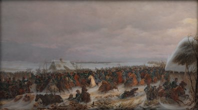 The Skirmish at Vorbasse February the 29th, 1864, 1877. Creator: Jorgen Sonne.