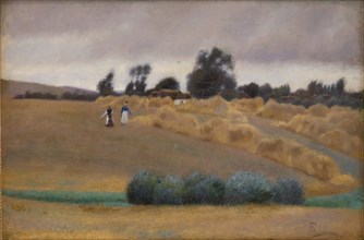 Harvest, 1887. Creator: Fritz Syberg.