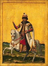 Mikhail Fyodorovitch (1613-45), Russian Tsar; Equestrian figure, 1650-1700. Creator: Unknown.