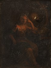 Seated female figure; Saint Magdalene, 1695-1795. Creator: Unknown.