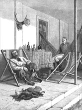 'Sketches of Life on an Estancia in the Argentine Republic; Resting in the Verandah after...', 1891. Creator: Unknown.