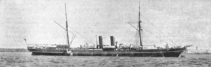 'The Royal Mail Steamer," Moselle," which struck on a reef near Colon and became a Total..., 1891. Creator: Unknown.