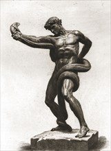 'The Athlete Wrestling With A Python', after ''Sir Frederick Leighton, P.R.A.', c1880-83. Creator: A Gilbert.