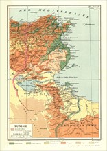 ''Relief Map of Tunisie', 1914. Creator: Unknown.