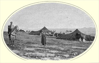 ''Un campement de nomades sur les Hauts Plateaux; Afrique du nord', 1914. Creator: Jules Gervais-Courtellemont.