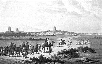 ''Entrée de Barth a Tombouctou le septembre 1853; L'Ouest Africain', 1914. Creator: Johann Martin Bernatz.