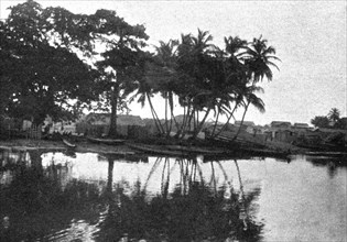 ''Grand Lahou et sa lagune; L'Ouest Africain', 1914. Creator: Unknown.