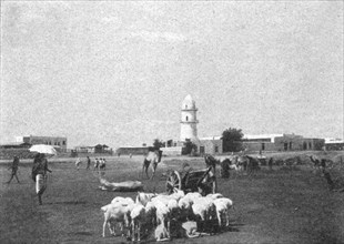 ''Place principale du village indigene de Djibouti; Le Nord-Est Africain', 1914. Creator: Unknown.