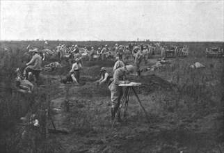 'L'offensive de la Somme: L'avance de la grosse artillerie', 1916. Creator: Unknown.