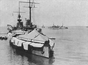 'La flotte Francaise en orient; Toilette d'ete des navires de Guerre: le cuirasse "Patrie"', 1916. Creator: Unknown.