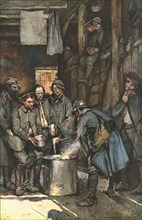 'La Bataille de la Somme; Prisonniers allemands', 1916. Creator: Francois Flameng.