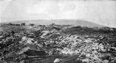 'La grande attaque du Carso (aout 1916); Tranchees autrichiennes du Monte San Michele', 1916. Creator: Unknown.