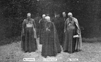 'Le 2e anniversaire de la Marne; Trois grandes figures du haut clerge francais', 1916. Creator: Jean Clair-Guyot.
