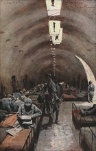 'Verdun; La citadelle de Verdun: les casemates', 1916. Creator: Francois Flameng.