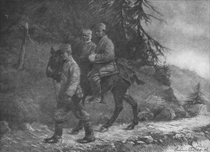 'La Campagne Macedonienne; Sur le front de la 11e armee Serbe; un poste d'observation..., 1916. Creator: Vladimir Betzitch.