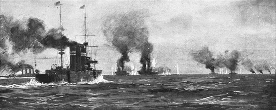 'La Victoire Britannique des Iles Falkland; Le combat', 1914. Creator: Unknown.
