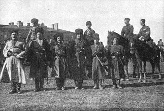 'Les Aigles du Tsar; Officiers cosaques du corps des Partisans', 1915. Creator: L.H Grondijs.