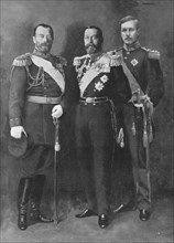'Nos Grands Allies; Nicolas II, George V, Albert I Roi des Belges', 1914. Creator: Unknown.