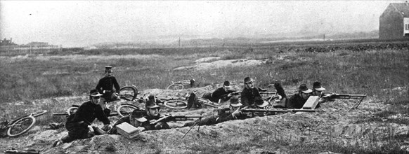 'Le combat de Haelen', 1914. Creator: Montigny.