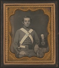 Unidentified soldier of 7th New York Infantry Regiment in uniform