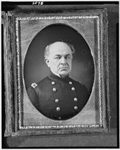 Ethan Allen Hitchcock, head-and-shoulders portrait, facing front, in military uniform, 1851. Creator: Thomas Martin Easterly.