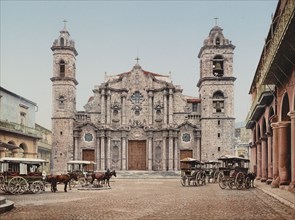 La catedral, Habana, c1900. Creator: William H. Jackson.