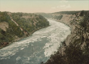 Niagara, Whirlpool Rapids, looking down, c1898. Creator: Unknown.