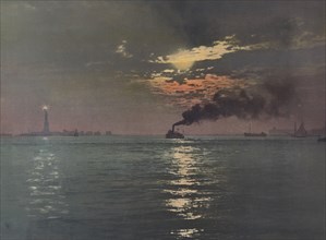 Sunset from the Battery, New York, c1901. Creator: Unknown.