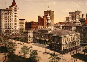 The City Hall, New York City, ca 1900. Creator: Unknown.