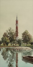 Tower from the lake, Water Works Park, Detroit, ca 1900. Creator: Unknown.