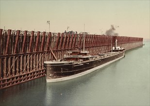The Escanaba ore docks, c1898. Creator: Unknown.
