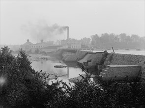 Paper mill, Combined Locks, Wis., between 1880 and 1899. Creator: Unknown.