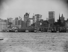 New York from North River, between 1899 and 1901. Creator: Unknown.