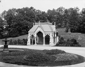 Forest Hills Cemetery, Boston, receiving tomb, between 1900 and 1906. Creator: Unknown.