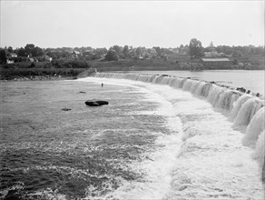 Oswego, dam at Oswego, N.Y., between 1900 and 1906. Creator: Unknown.