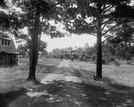 Rustic cottages at Harbor Beach, c1900. Creator: Unknown.