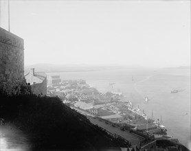 Lower town from the Citadel, Quebec, between 1900 and 1906. Creator: Unknown.