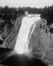 Montmorency Falls (near view from above), Quebec sic, Quebec, between 1900 and 1906. Creator: Unknown.