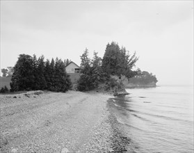 Lake shore at Melburne (i.e. Shelburne) Farms, Vt., between 1900 and 1906. Creator: Unknown.
