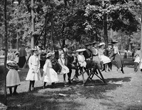 Children's playground, Belle Isle Park, Detroit, Mich., between 1900 and 1905. Creator: Unknown.
