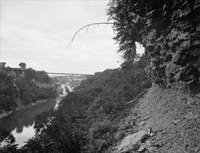 Falls of the Genesee from Seneca Park, Rochester, N.Y., c1904. Creator: Unknown.