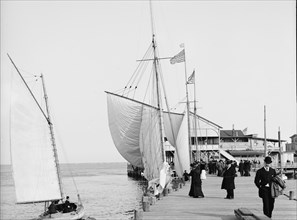 Pier at the inlet, Atlantic City, N.J., c1905. Creator: Unknown.